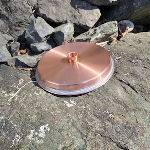 7.5&quot; Unlacquered Solid Copper Rain Shower Head, Vintage Showerhead, Outdoor shower