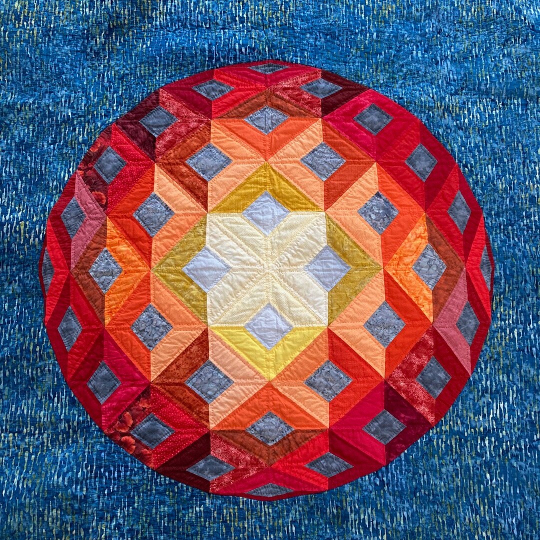 The Global Warming Quilt Paperpieced Hand Quilted Art Quilt Etsy