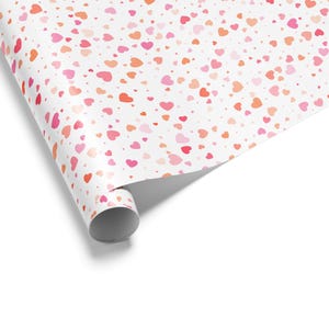 Plenty of Hearts Wrapping Paper | Valentines, Holiday, Gift Wrap | Matte or Glossy Finish