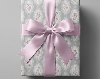Shabby Chic Floral Wrapping Paper: Vintage Elegant Gift Wrap
