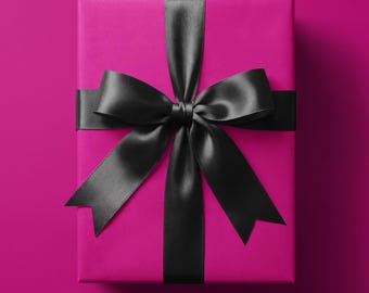 Lebendige rosa Geschenkpapierrolle für Geschenke, Geburtstage, Feiern, Kunstprojekte, kreative Verpackungsideen