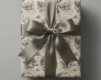 Vintage kerstcadeaupapier kerstman, rustiek vakantiepapier, boerderij elegant inpakpapier