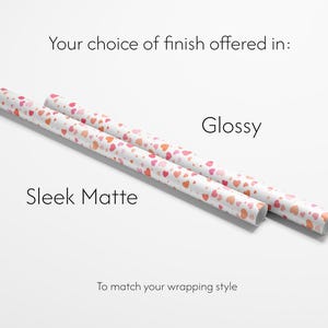 Heart Print Wrapping Paper | Matte or Glossy 90gsm Art Paper image 6