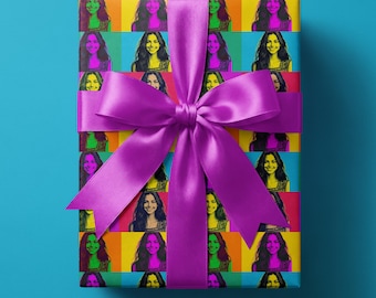 Custom Pop Art Wrapping Paper, Personalized Warhol Style Gift Wrap from Photo