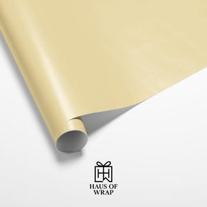 Yellow Gift Wrap, 90gsm Fine Art Paper, Holiday Packaging image 1
