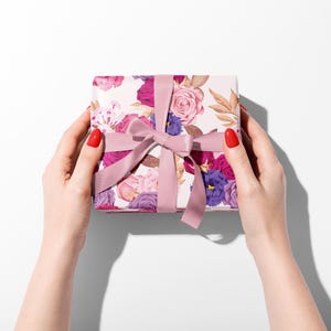 Floral Botanical Gift Wrap, Vibrant Flower Wrapping Paper image 6