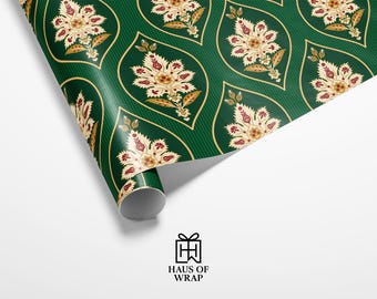 Floral Gift Wrap, Elegant Celebrations Paper, Matte or Glossy Finish