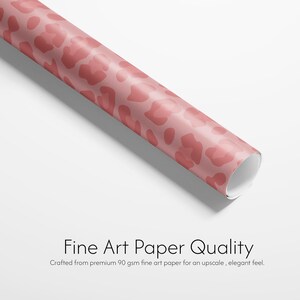 Pink Leopard Print Gift Wrap, Party Wrapping Paper image 2