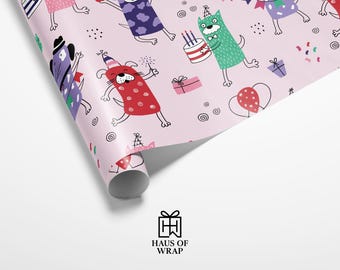 Animal Party Wrapping Paper – Fun Birthday Gift Wrap