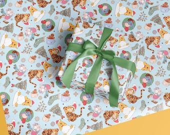 Winnie the Pooh Christmas Wrapping Paper, Nostalgic Wrap