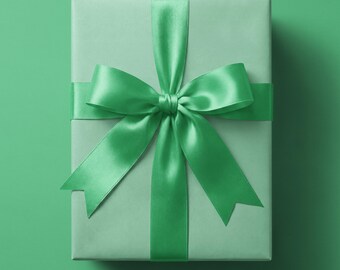 Mint Green Wrapping Paper, Eco-Friendly Gift Wrap