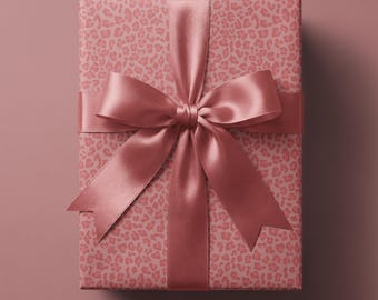 Rosa Leopardenmuster Geschenkverpackung, Party Geschenkpapier
