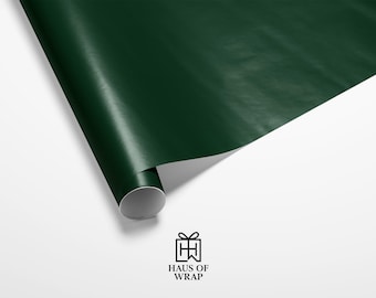 Green Wrapping Paper Roll, Gift Wrap for Holidays, Birthdays, and Special Occasions, Eco-Friendly Packaging