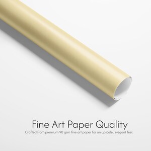Yellow Gift Wrap, 90gsm Fine Art Paper, Holiday Packaging image 2