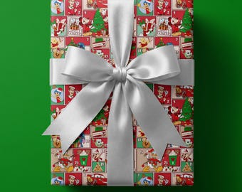 Disney Christmas Wrapping Paper | Holiday Characters & Tree