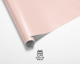 Baby Pink Gift Wrap Roll, Eco-Friendly Wrapping Paper