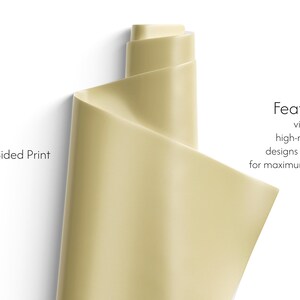 Yellow Gift Wrap, 90gsm Fine Art Paper, Holiday Packaging image 3