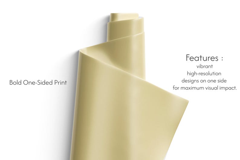 Yellow Gift Wrap, 90gsm Fine Art Paper, Holiday Packaging image 3