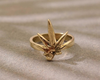 Adjustable Brass Dragonfly Ring | Nature Inspired Statement Ring | Boho Woodland Jewelry | Handmade Insect Band Gift for Her