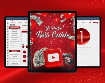 YouTube Planner: Digital Content Creator, Video SEO Tracker (PDF Download)