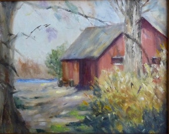 Painting The Wisconsin Country Side Red Barn 2