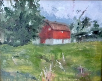 Painting The Wisconsin Country Side Red Barn 1