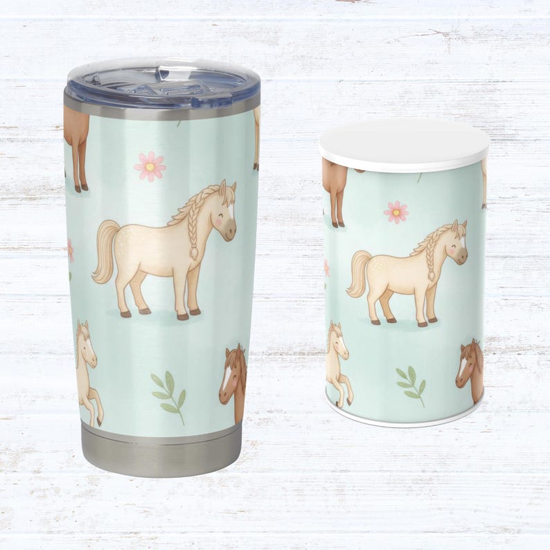 Pink Farm Pattern Cute Country Ponies Seamless Pattern | Farm Pony Digital Paper for ...