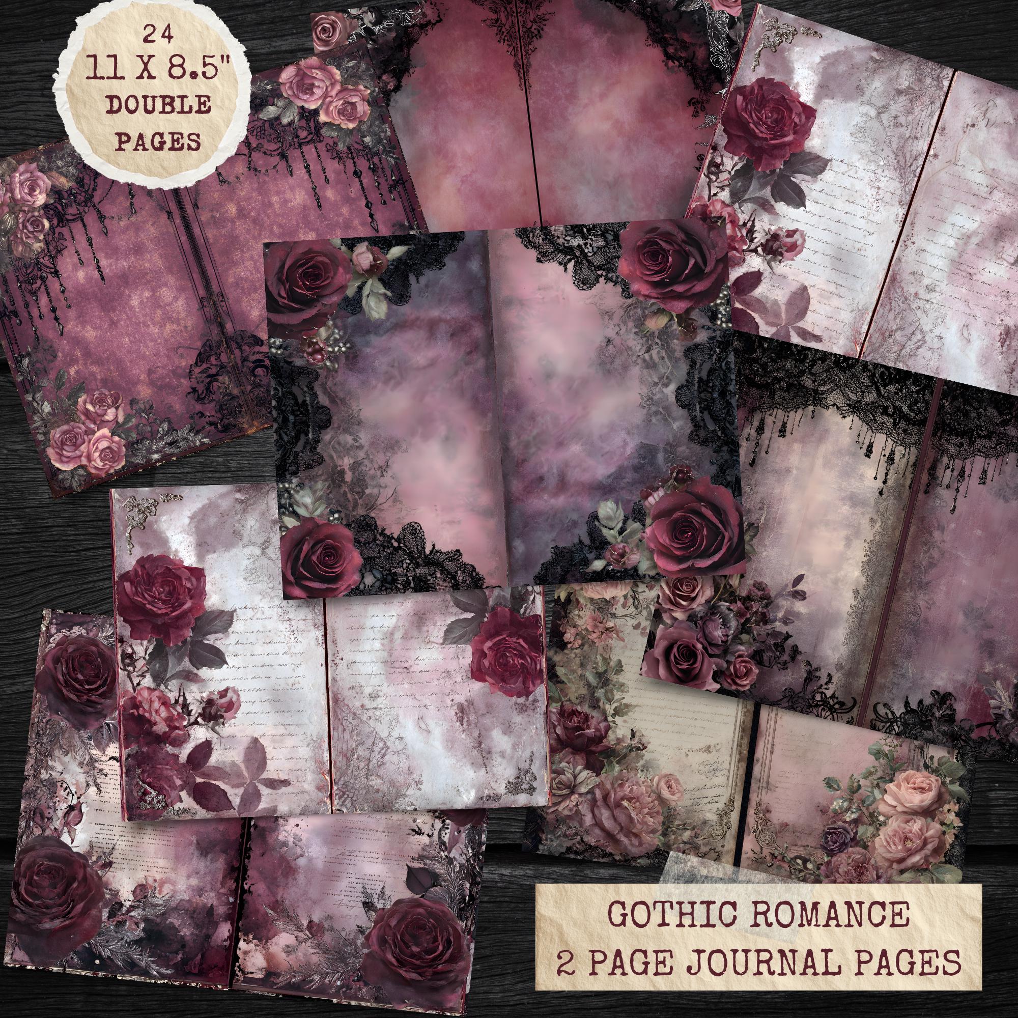 Gothic Romance Junk Journal Pages: Vintage Ephemera Kit (digital ...