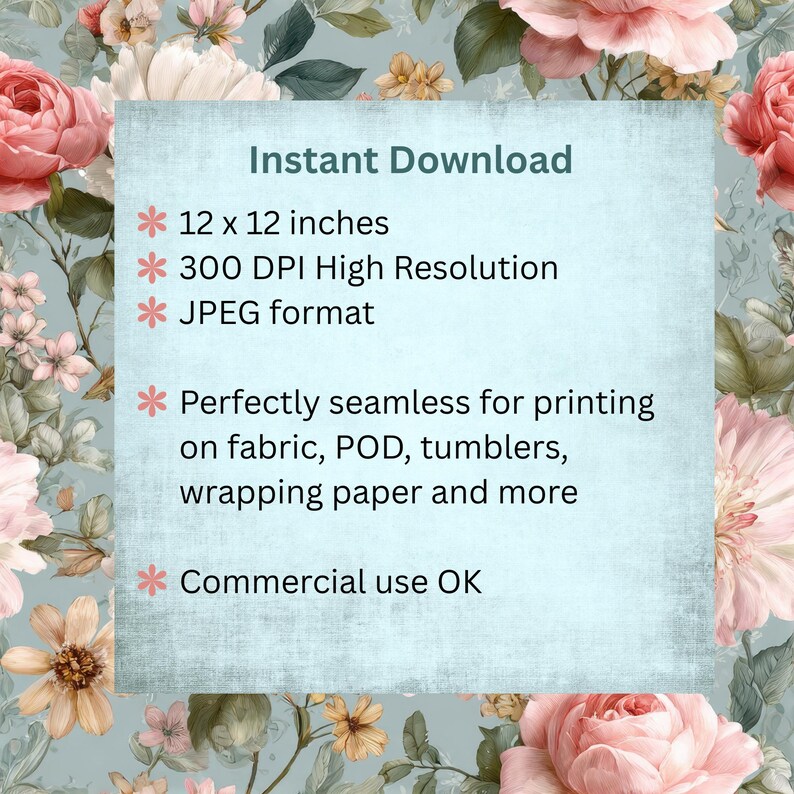 Vintage Gothic Roses Seamless Pattern | Dark Romantic Rose Digital ...
