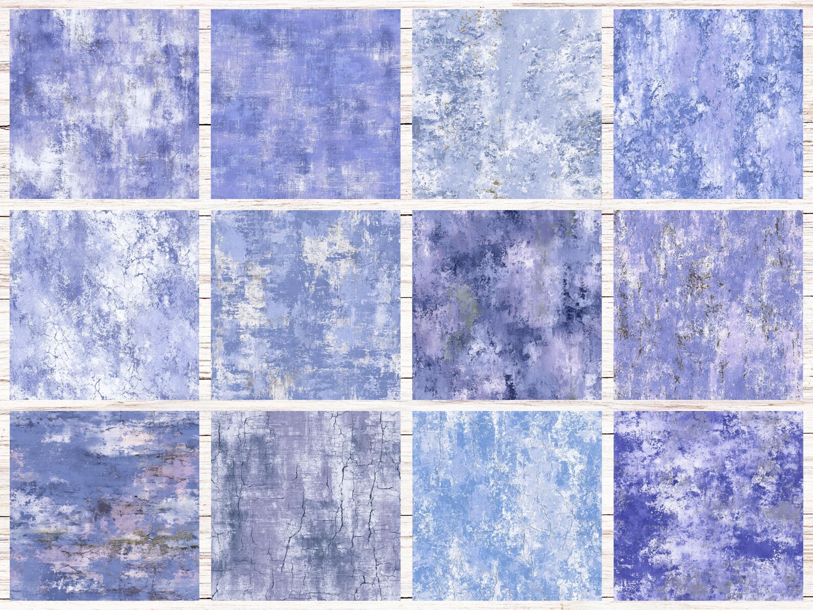 Periwinkle Blue Grunge Seamless Patterns | 28 Soft Distressed Texture ...