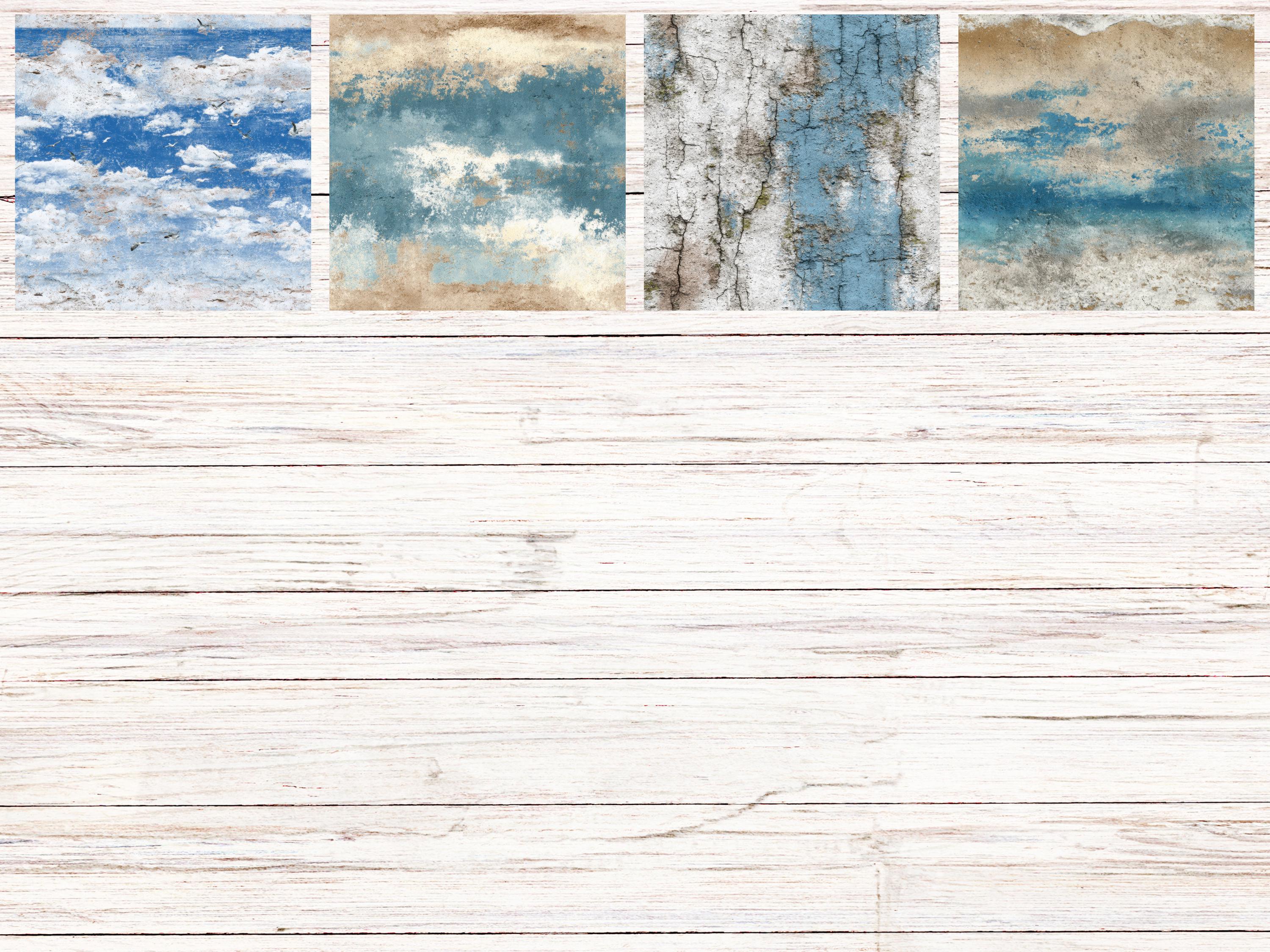 Beach House & Beachy Grunge Seamless Patterns | Coastal Weathered ...