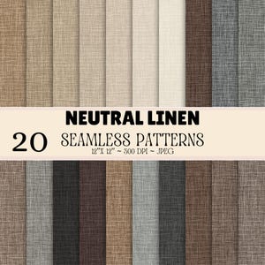 Neutralt linnemönster, sömlöst mönster, neutral linnestruktur, digitalt papper med vävt tyg, rustik neutral bakgrund, 20 JPG-designer SDP69