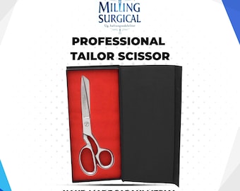Professional Tailor Scissors  Handmade Japanese Stainless Steel Sharp Fabric Cutting Shears for Clothes & Sewing