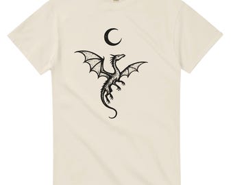 Unisex Thick Crew Neck T-Shirt – Mystic Dragon | Lyores™