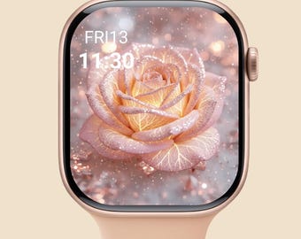 Wallpaper Apple Watch Valentine | Elegant Rose Love Design | Romantic Floral Digital Download