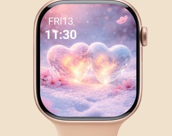 Apple Watch Wallpaper Valentine | Romantic Couple Heart Love Design | Valentine Digital Download