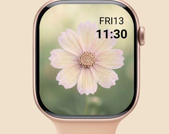 Cosmos Apple Watch Face Soft Pink Floral iWatch Wallpaper Digital Download