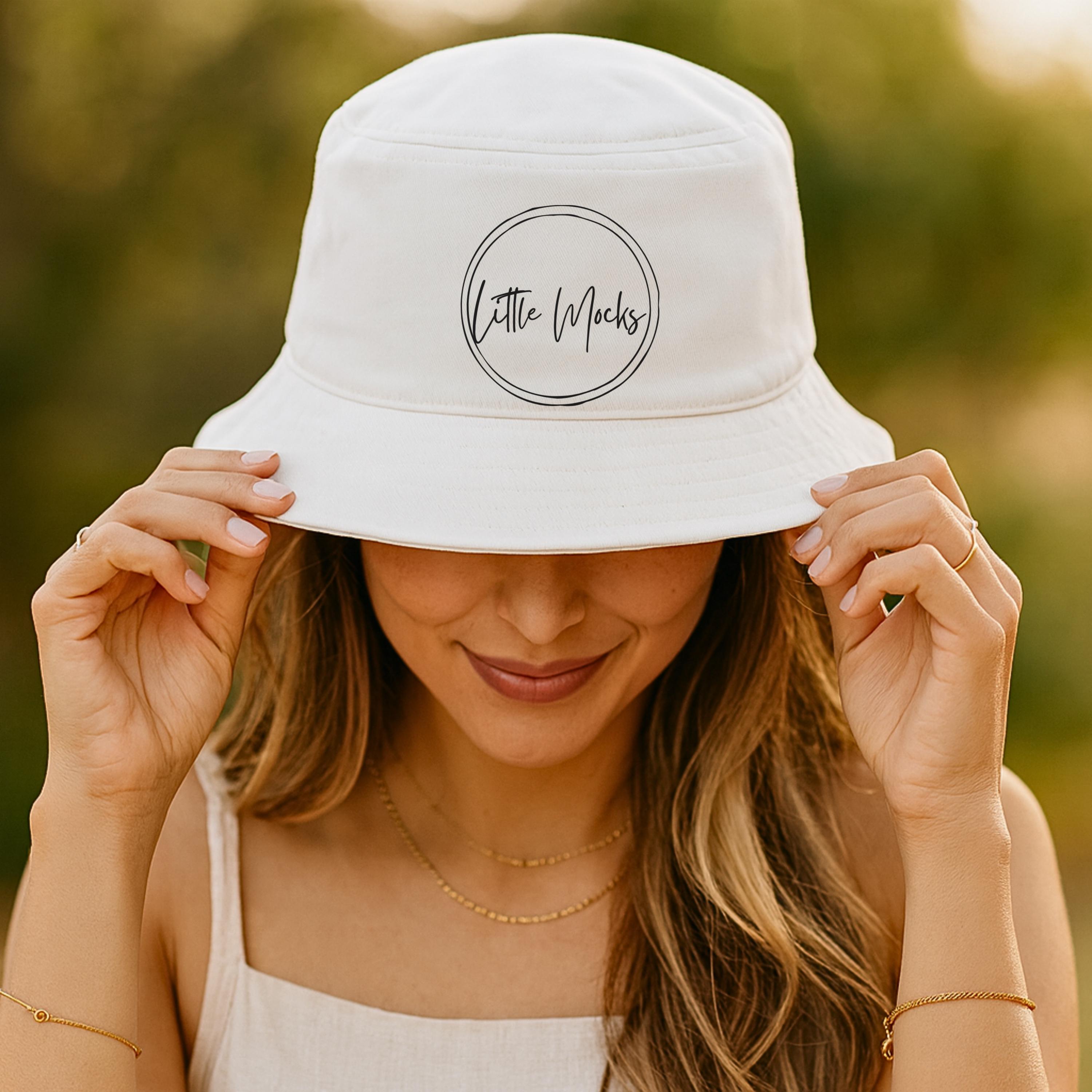 Bucket Hat with Embellishment White Boho Bucket Hat with Pins OS Kiyoma Organic Cotton Bucket Hat - White | Helen Kaminski US main image 2