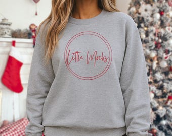 Sport Gray Gildan 18000 Christmas Crewneck Sweatshirt Mockup (JPG File)
