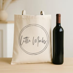 Wine Tote Bag Mockup: Cute Cozy Lifestyle Mockup Tote Bag, Boho Bookish Mock of Tote Spring Summer Winter Fall, Cotton Canvas Tote Bag Mock