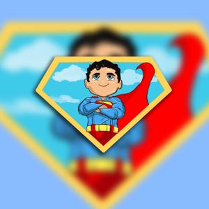 Superhero Sticker
