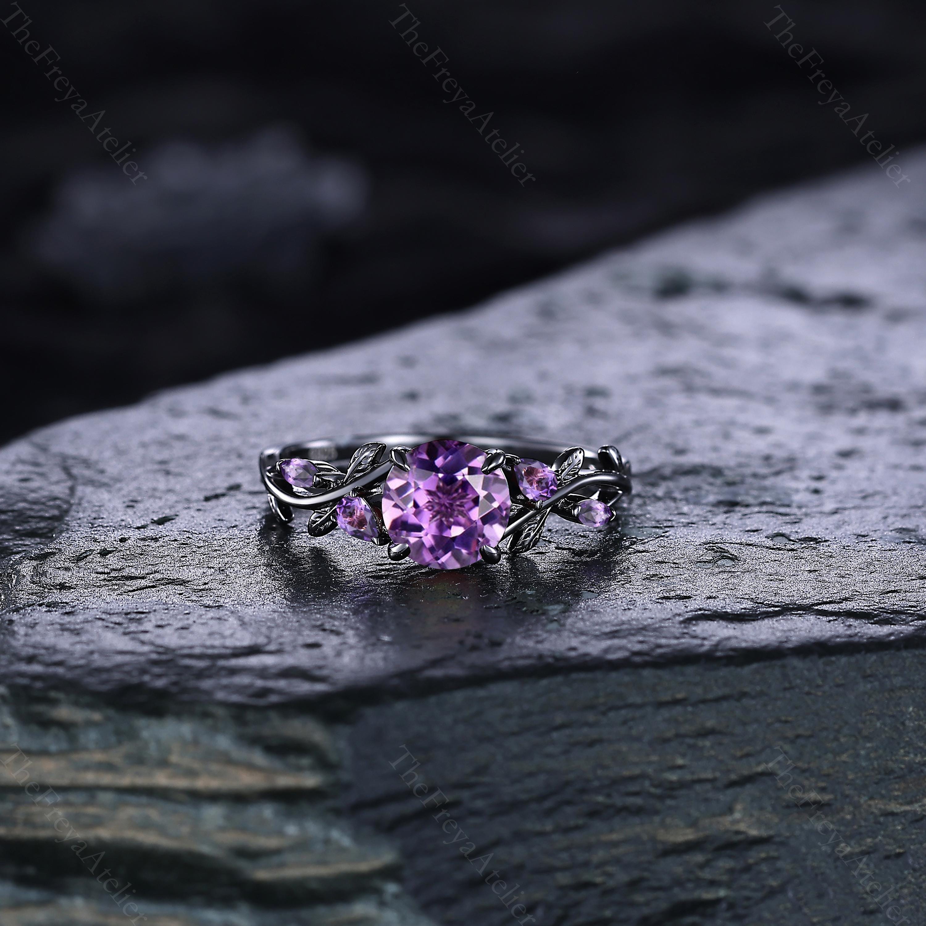 Amethyst ring - Etsy 日本