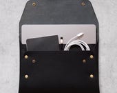 Leather Case for iPad all seiries Pro 11 inch case / sleeve, M2 iPad Air 11 cover, M4 iPad Pro 13" / 10.9 - Black