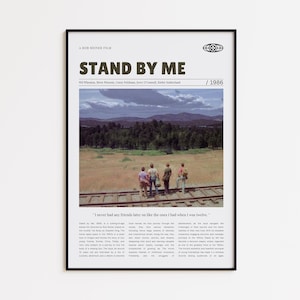 Stand by Me, Rob Reiner, Retro Movie Poster, Custom Movie Poster