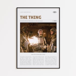 The Thing, John Carpenter, Retro Movie Poster, Custom Movie Poster Print
