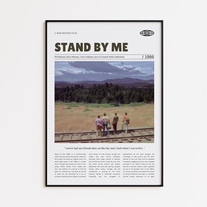 Stand by Me, Rob Reiner, Retro Movie Poster, Custom Movie Poster