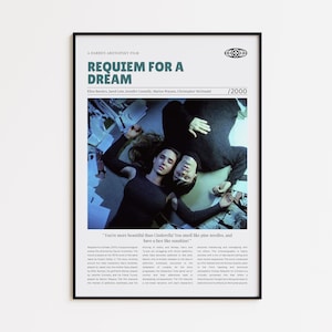 Requiem for a Dream, Darren Aronofsky, Retro Movie Poster, Custom Movie Poster