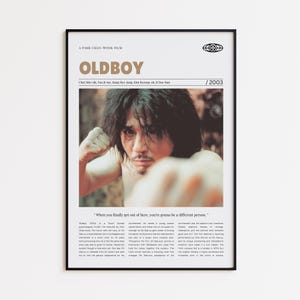 Oldboy, , Retro Movie Poster, Custom Movie Poster