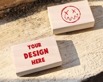 Custom Design Matchboxes, Personalized Matchbooks with Your Logo, Artwork, Matchbox Favors, Custom Logo Printed Matchbox, Business Branding