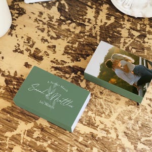 Double-Sided Printed Custom Wedding Matchbooks, Custom Matches with Photo, The Perfect Matches, Bulk Wedding Favors, Custom Logo Matches